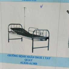 Giường Y Tế - Giường Bệnh Nhân Inox 1 Tay Quay